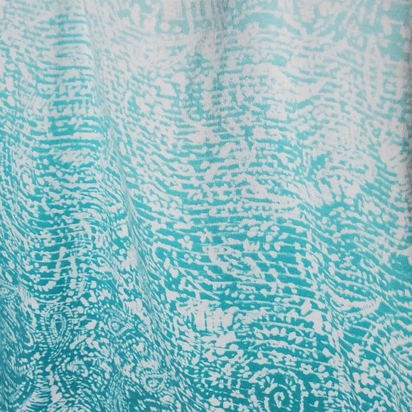 Turquoise Ombre Patterned Dakini Dress - Picture 3 of 5
